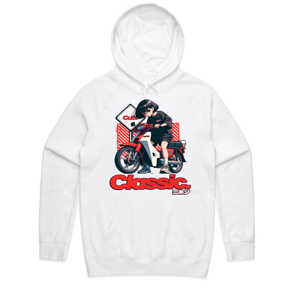 Classic Nihon – Retro Anime Scooter Rider Japanese Streetwear T-Shirt