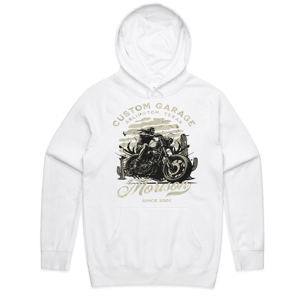 Morison Custom Garage – Arlington, Texas Vintage Biker T-Shirt