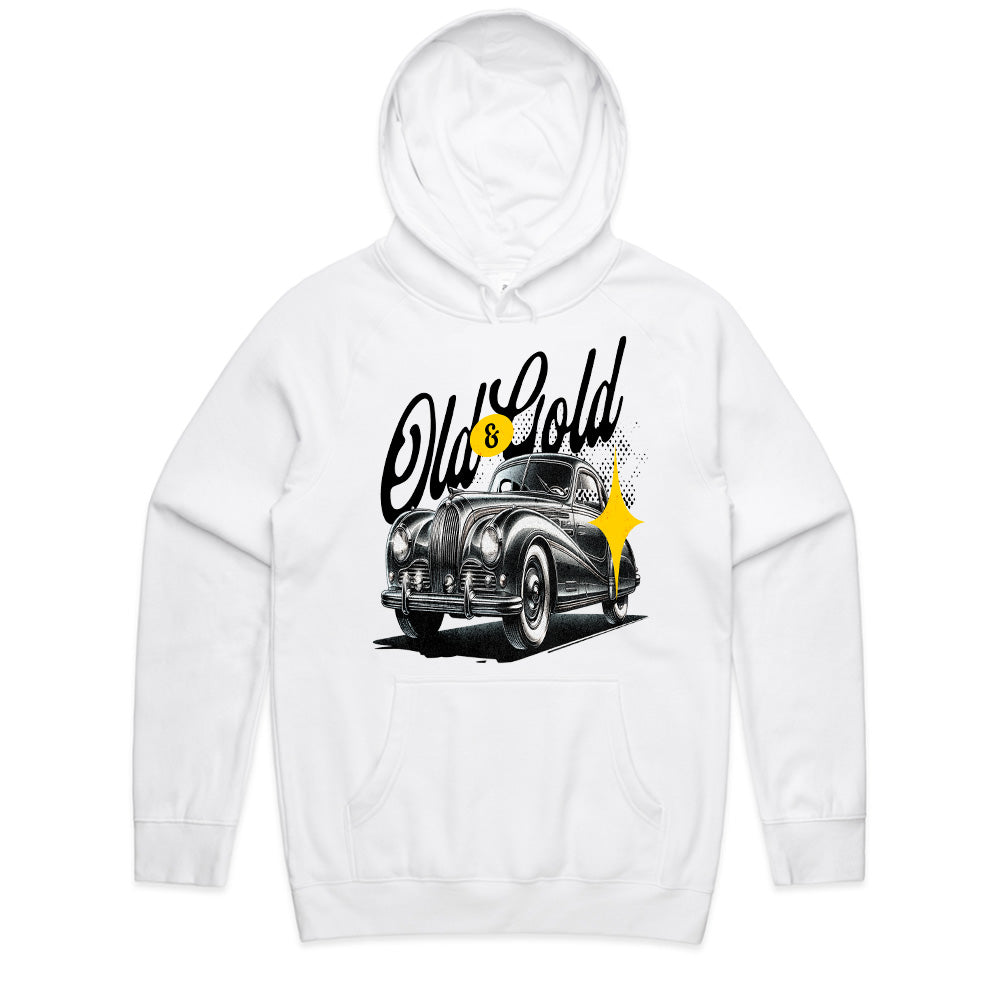 Old & Gold Vintage Classic Car T-Shirt – Timeless Elegance Edition