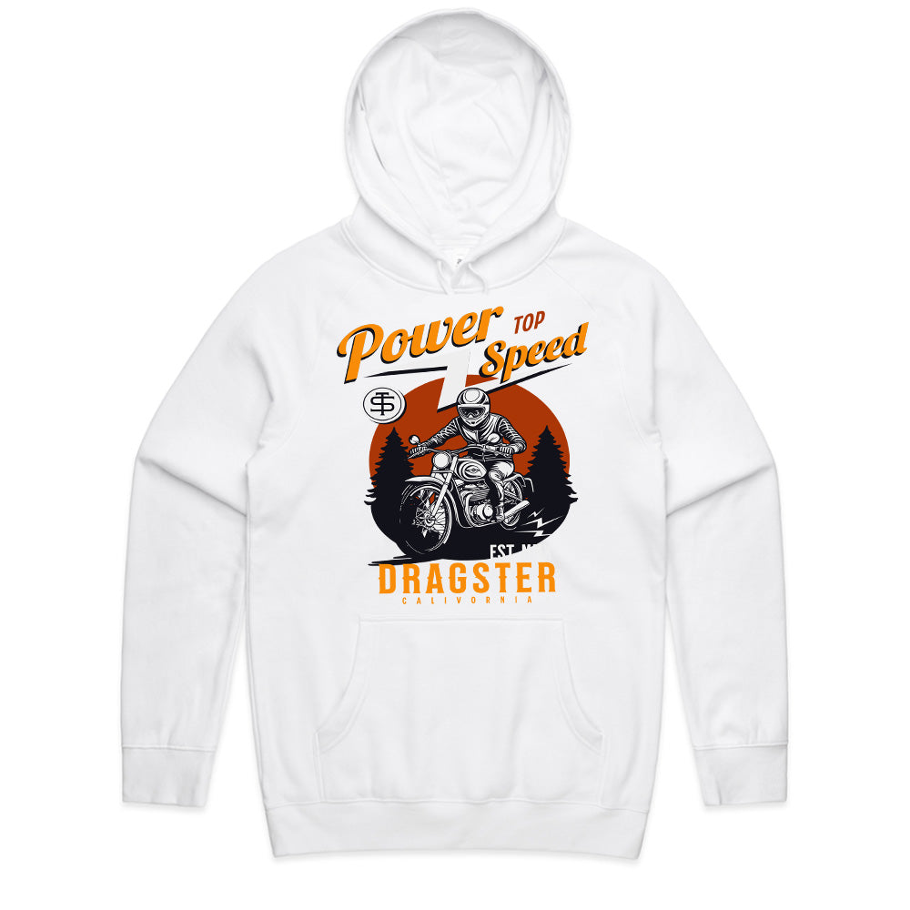Power Top Speed T-Shirt – Vintage Dragster Motorcycle Racing Tee