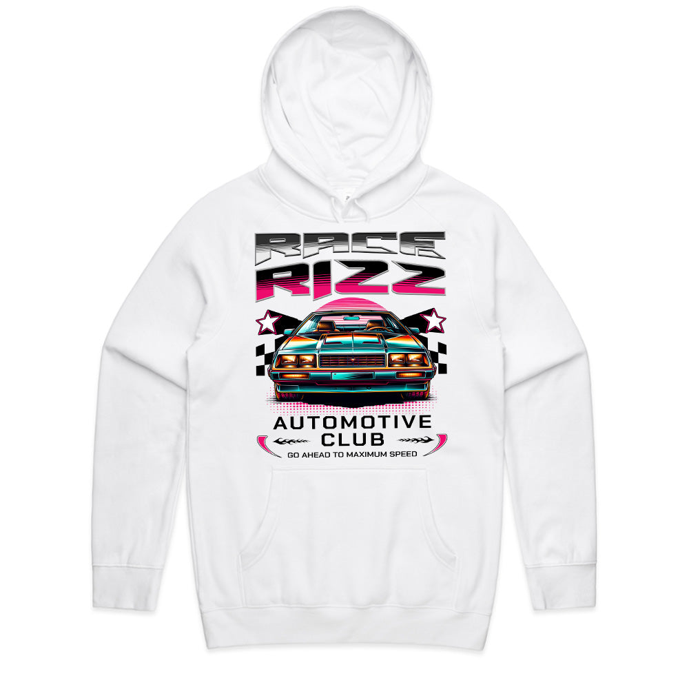 Race Rizz T-Shirt – Retro Neon Automotive Club Edition