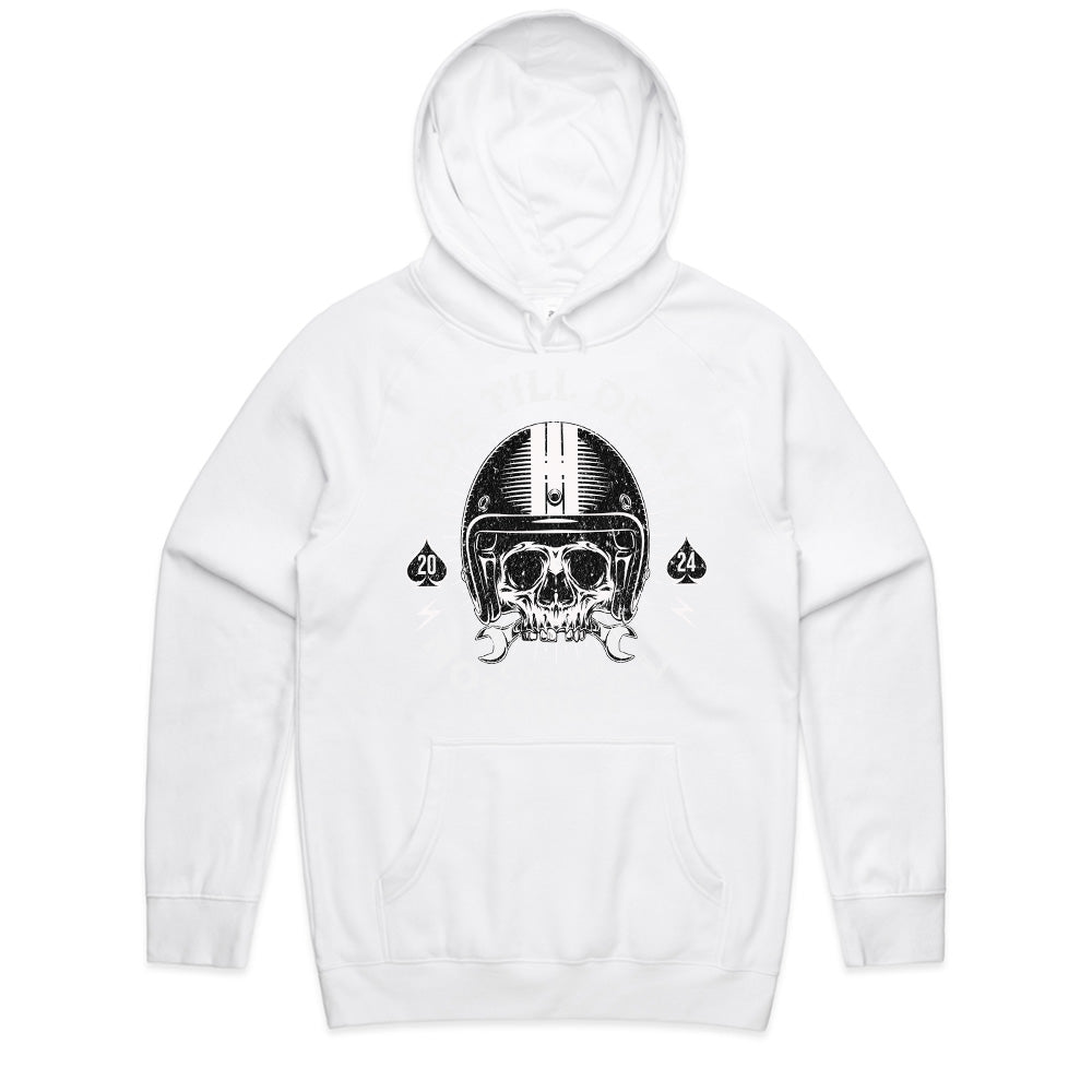 Ride Till Death T-Shirt – Hardcore Skull Biker Custom Motorcycle Tee