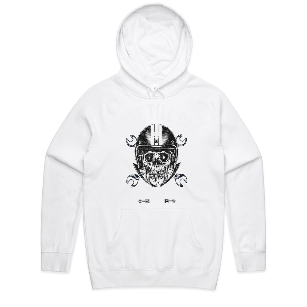 Ride Till Die T-Shirt – Hardcore Biker Skull Motorcycle Club Tee