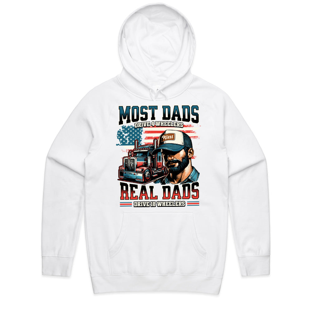 Real Dads Drive 18 Wheelers T-Shirt – Trucker Pride Edition