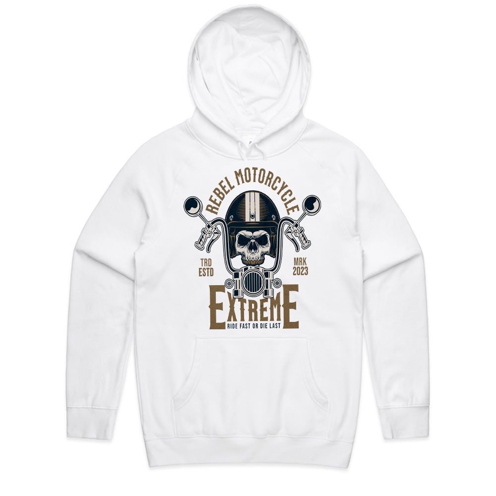 Rebel Motorcycle Extreme T-Shirt – Skull Biker Chopper Rider Tee