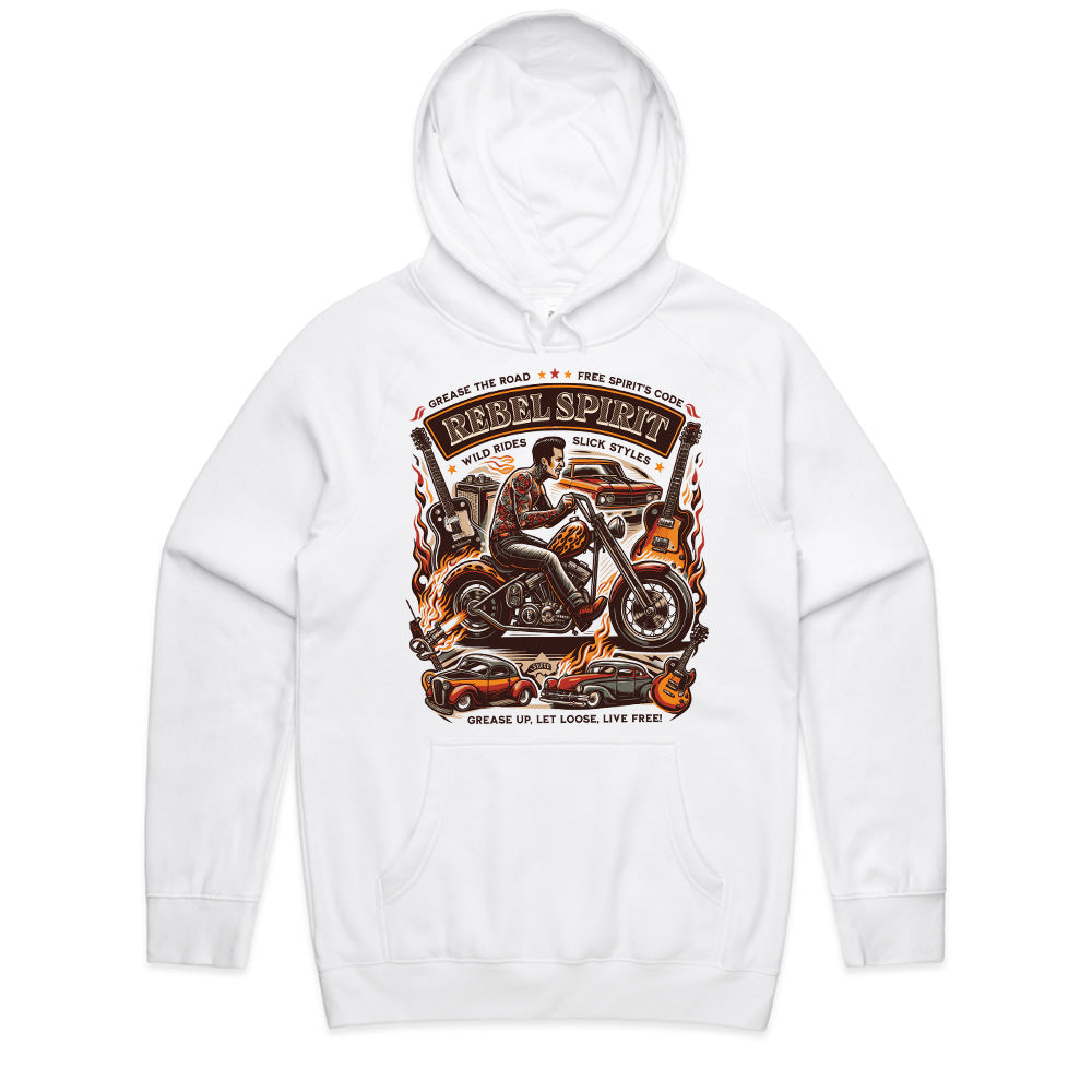 Rebel Spirit T-Shirt – Vintage Chopper Biker & Rock 'n' Roll Tee