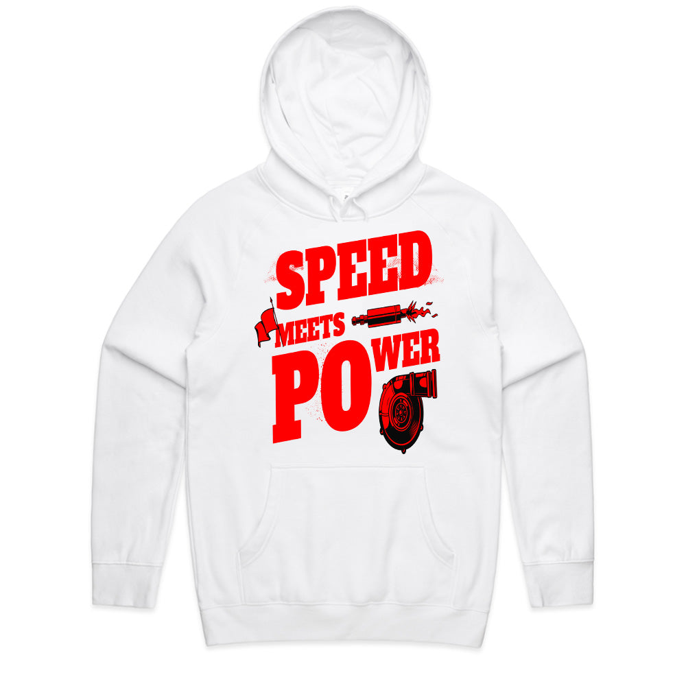 Speed Meets Power Turbocharger T-Shirt – Red Performance Boost Edition
