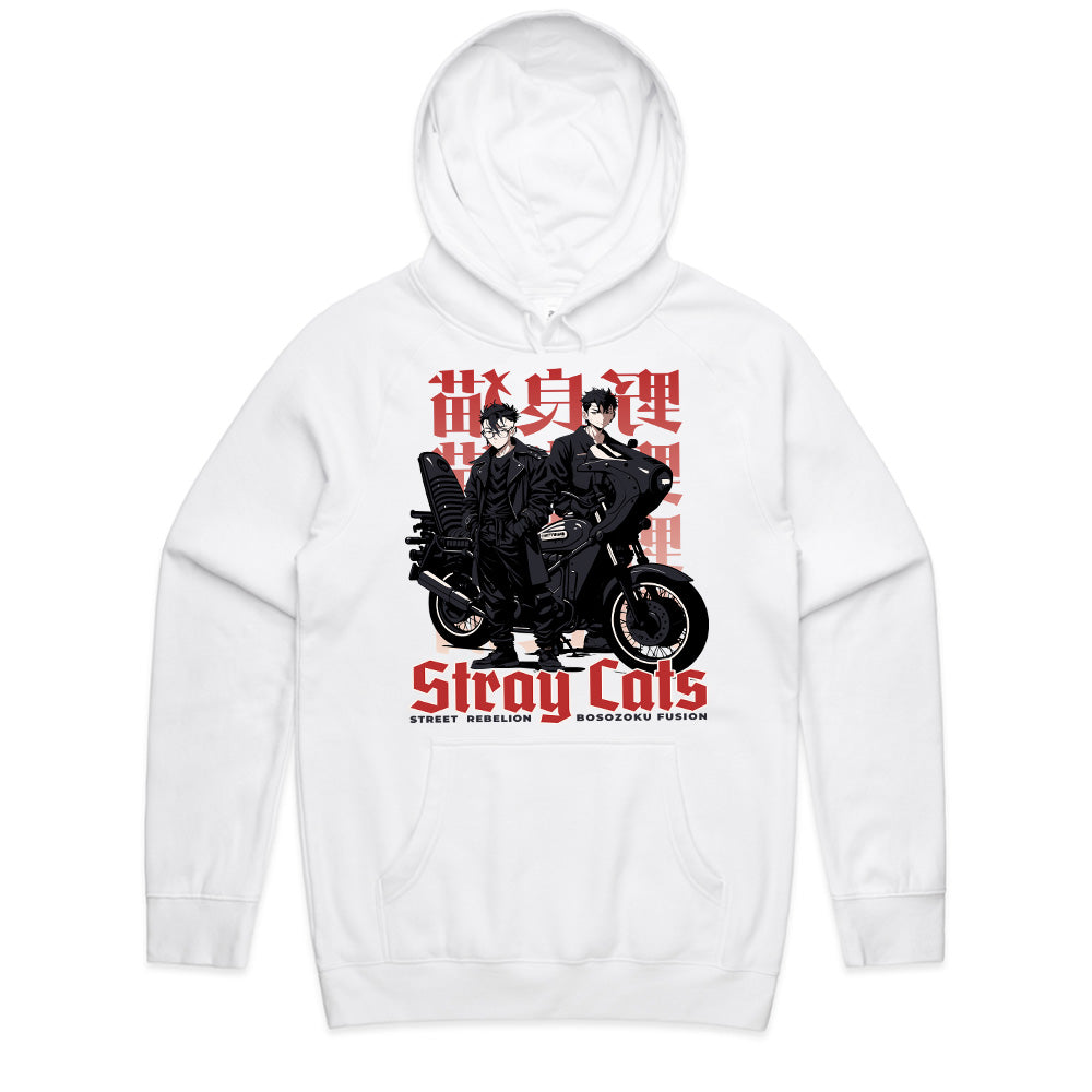 Stray Cats T-Shirt – Bosozoku Street Rebellion Biker Anime Tee