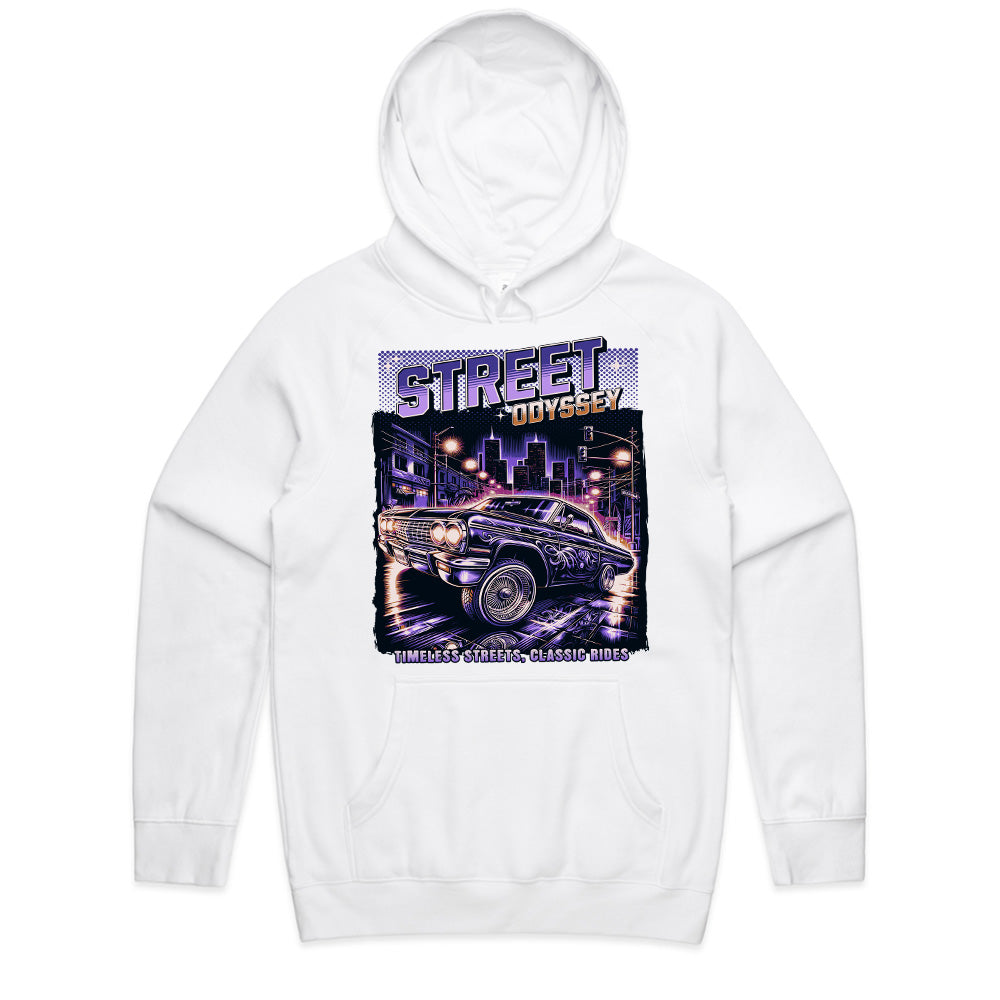 Street Odyssey – Neon Lowrider Classic City Vibes T-Shirt