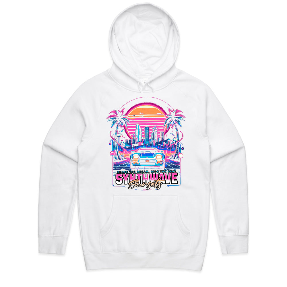 Synthwave Sunsets – Retro Neon Cityscape Vaporwave T-Shirt