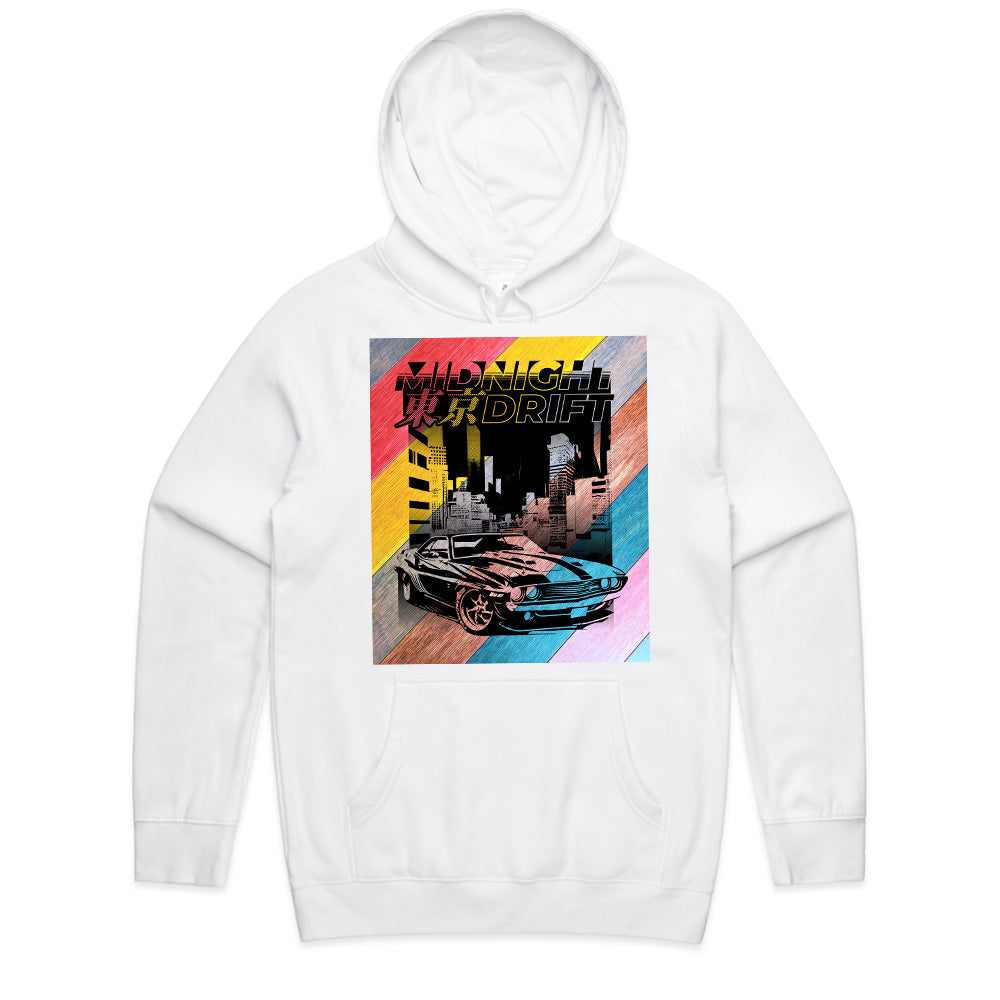 Tokyo Midnight Drift – Retro Neon Street Racer T-Shirt