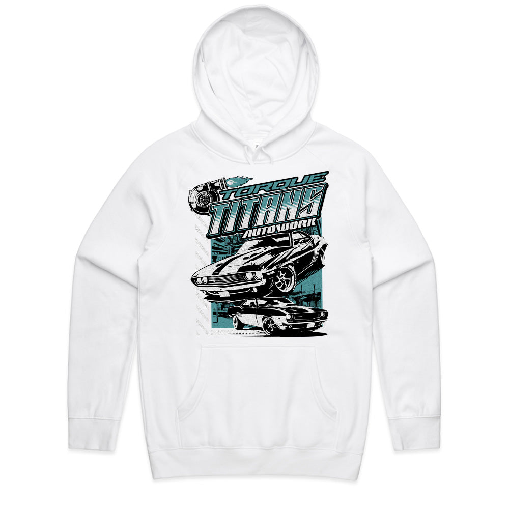 Torque Titans Autowork – Muscle Car Powerhouse T-Shirt