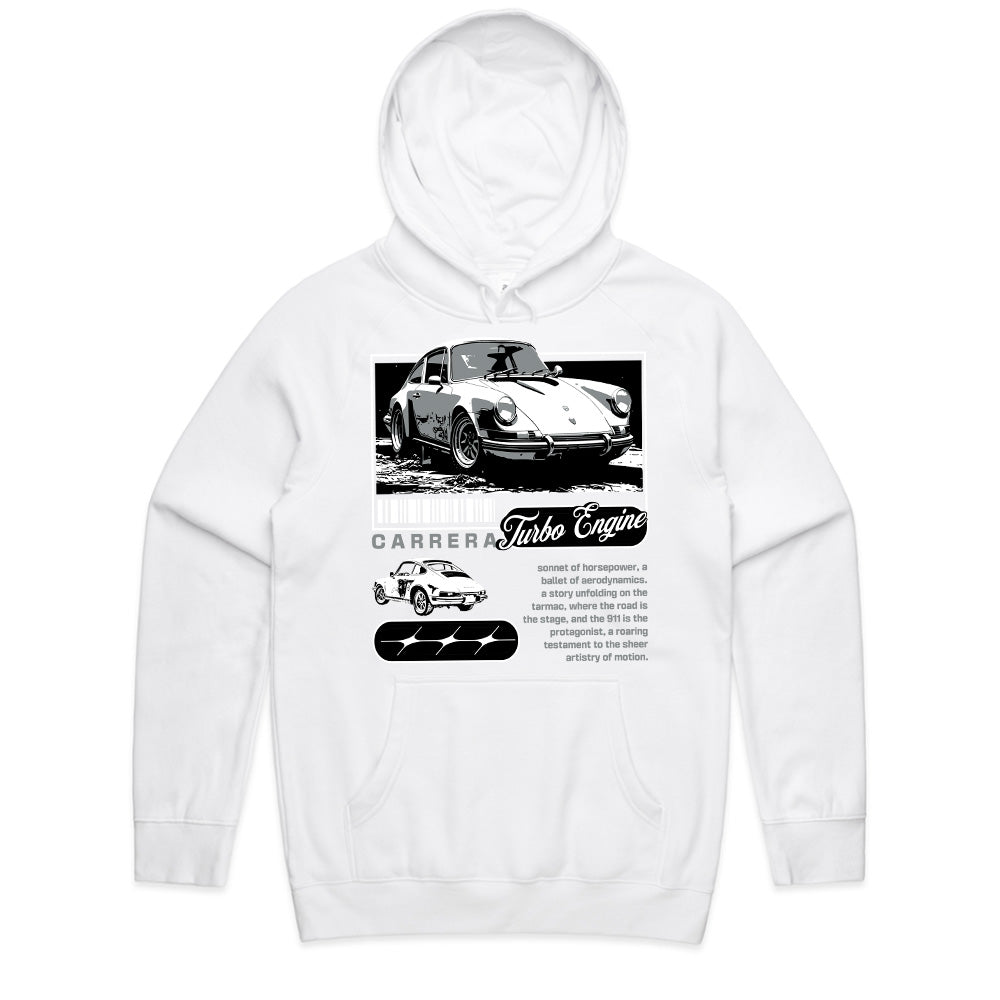 Vintage Porsche Carrera Turbo Engine – Retro Car Enthusiast T-Shirt