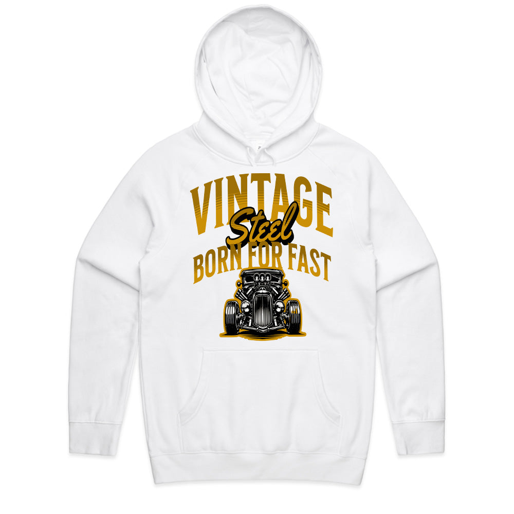 Vintage Steel — Born for Fast Classic Hot Rod Car T-Shirt
