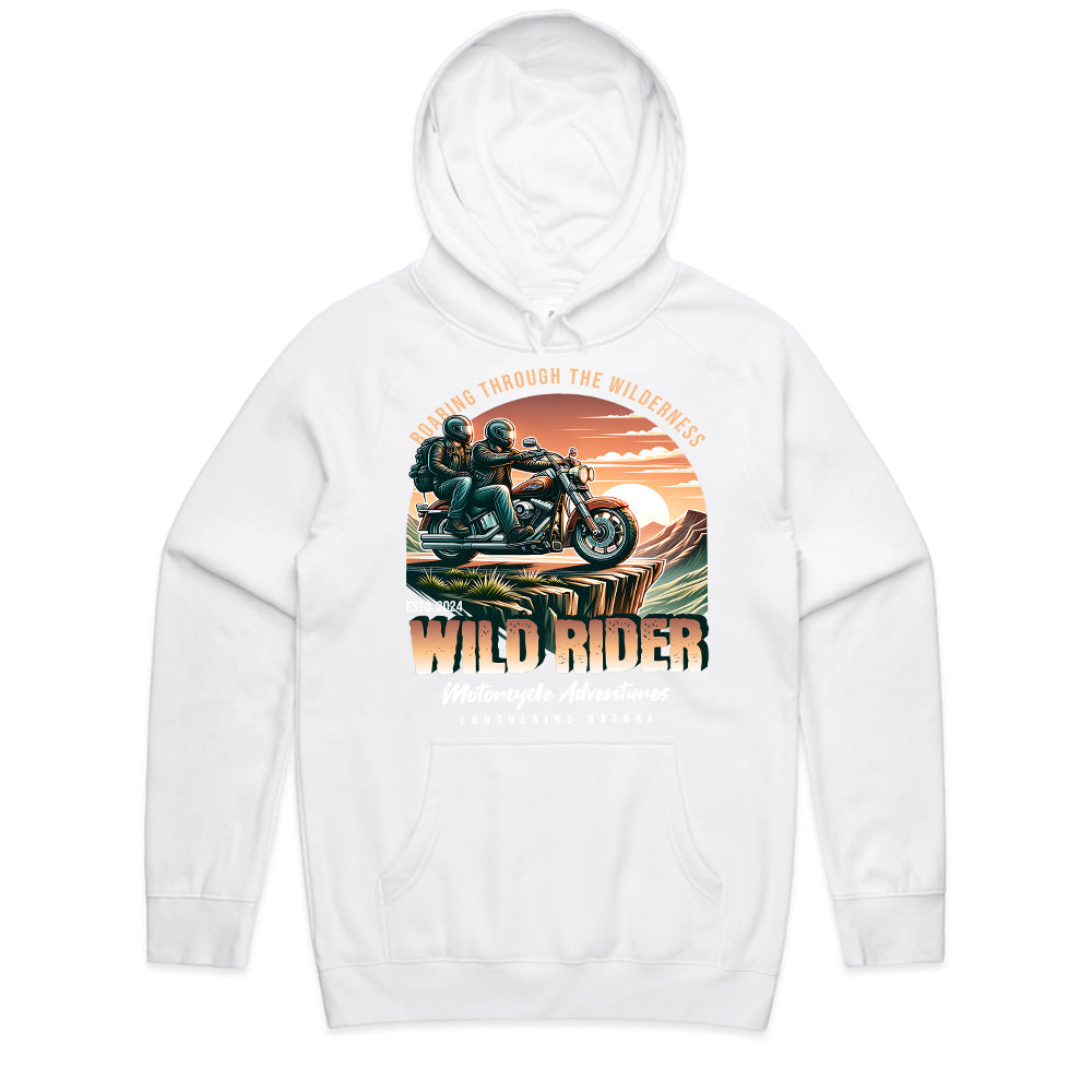 Wild Rider Motorcycle Adventure T-Shirt – Roaring Through the Wilderness