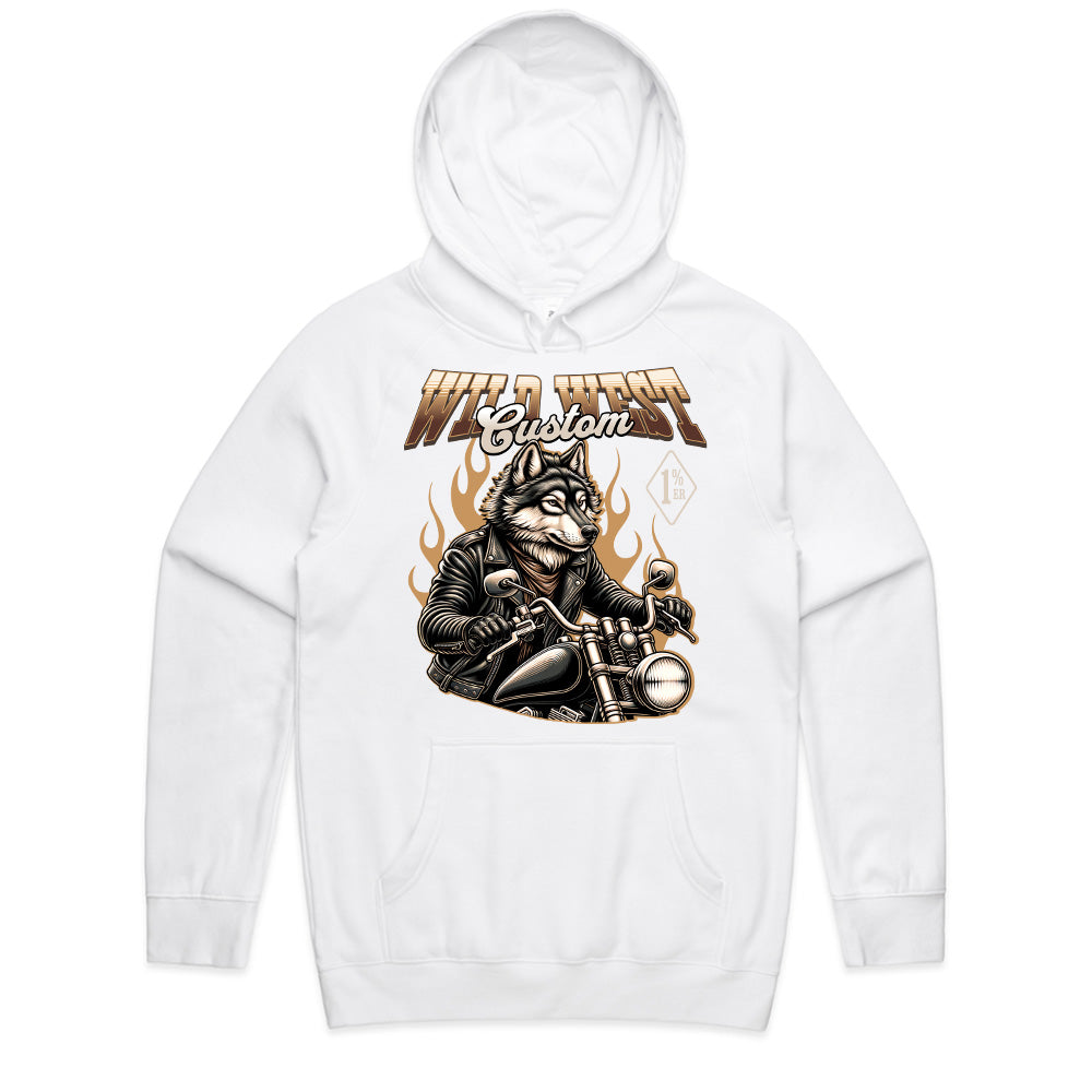 Wild West Custom Biker Wolf T-Shirt – Rebel Rider Streetwear