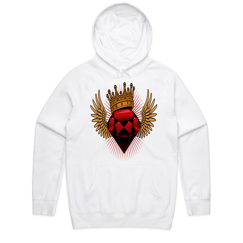 Royal Ember – Winged Heart Crown Tee