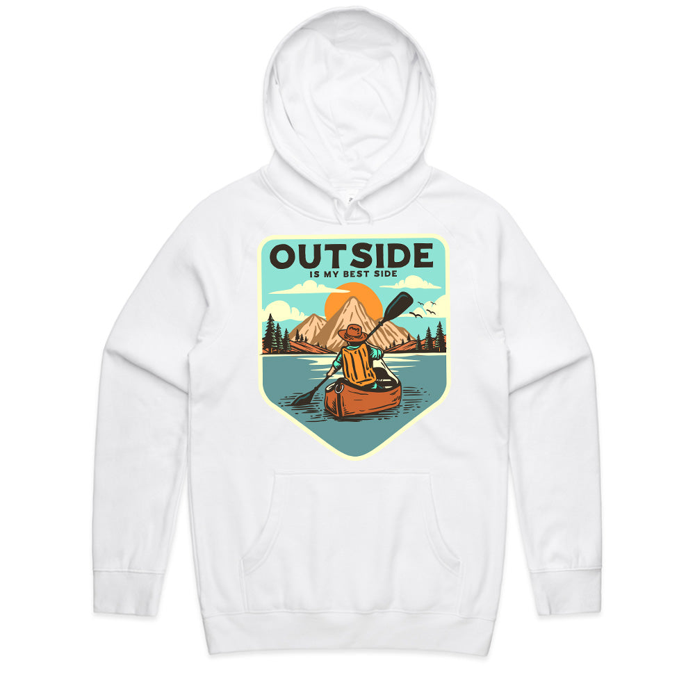 Outside Is My Best Side - Adventure Canoe Tee