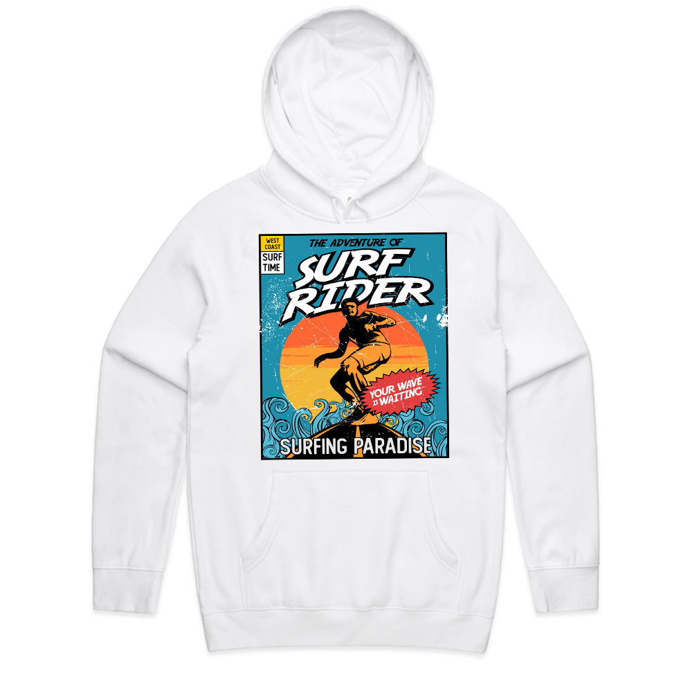 Surf Rider Adventure - Retro Surfing Paradise Tee