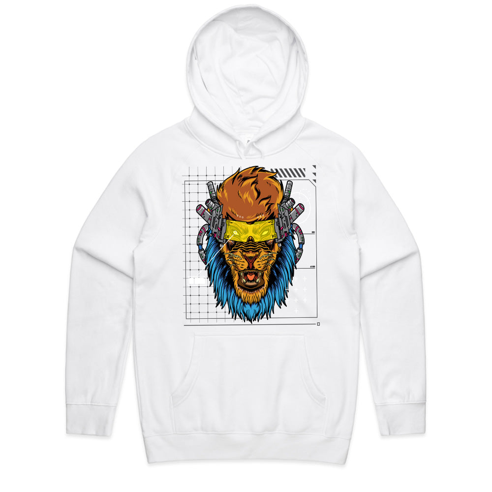 Cyber Lion - Futuristic Tech Beast Tee