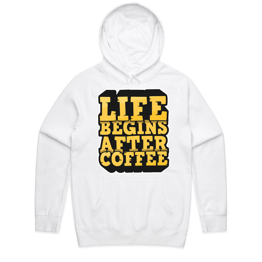 Life Starts With Coffee - Bold Typography Tee