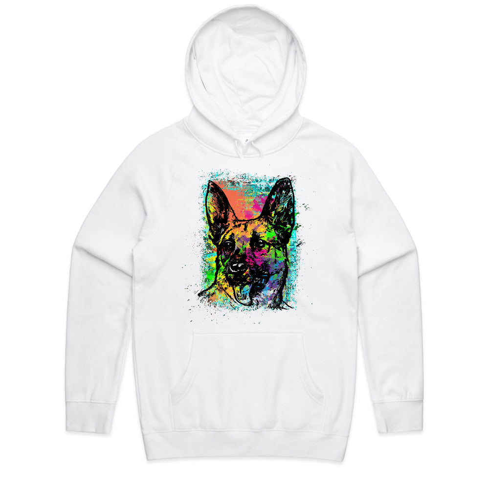 Neon Sentinel – German Shepherd Spectrum Tee