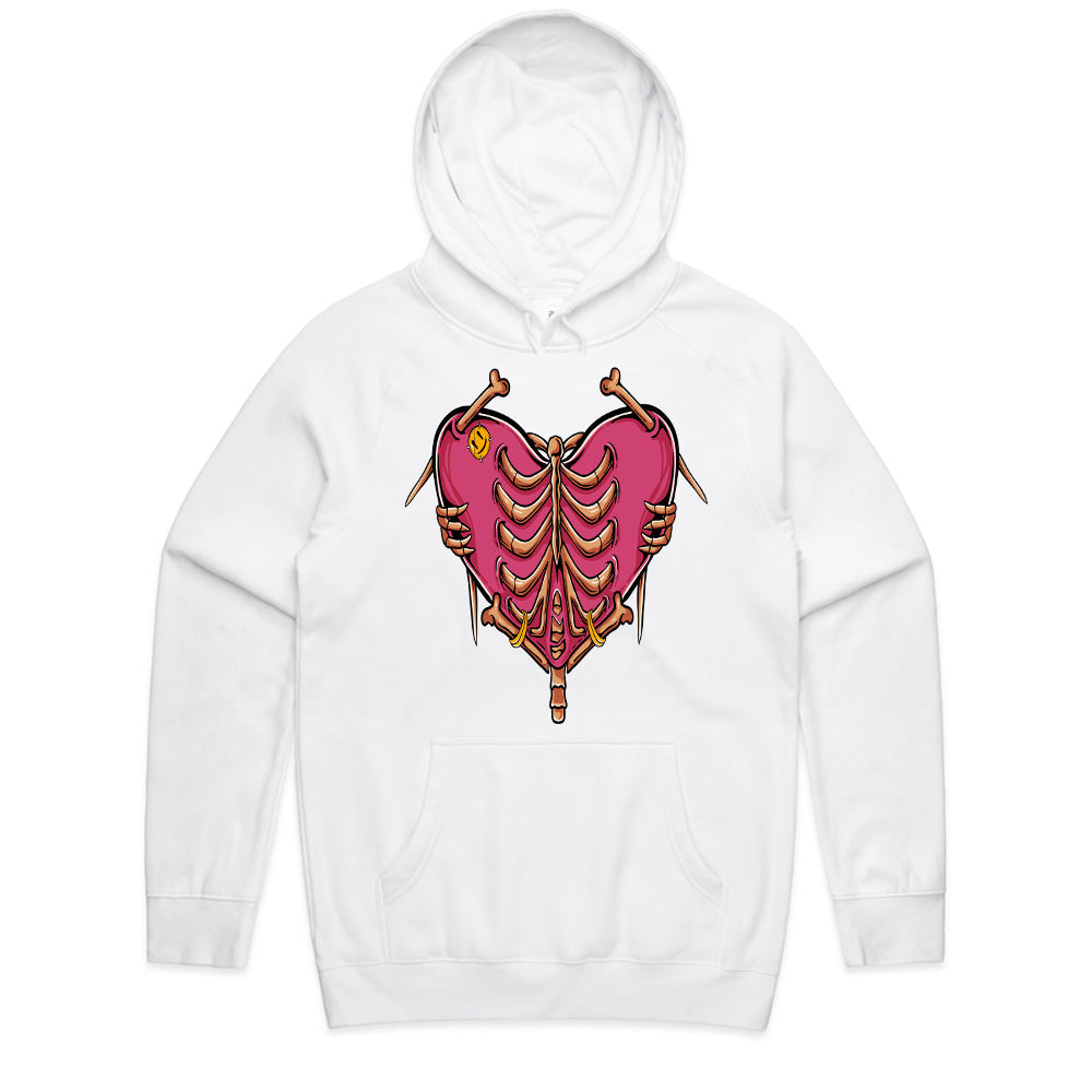 Stitched & Exposed – Ribbed Heart Tee