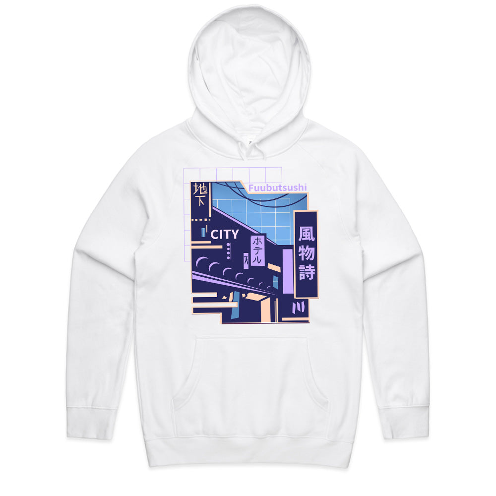 Fuubutsushi Neon City: Vaporwave Japanese Street Tee