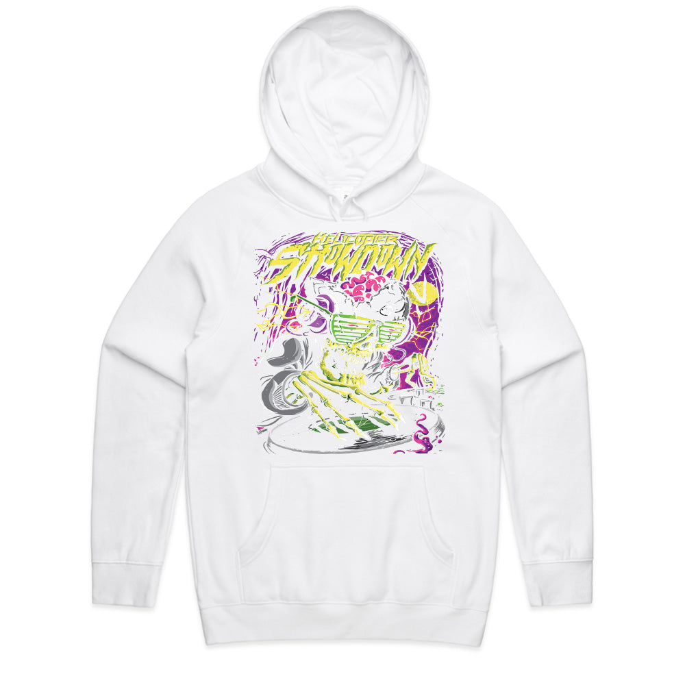 Neon Grave Drop: Skull DJ Showdown Tee