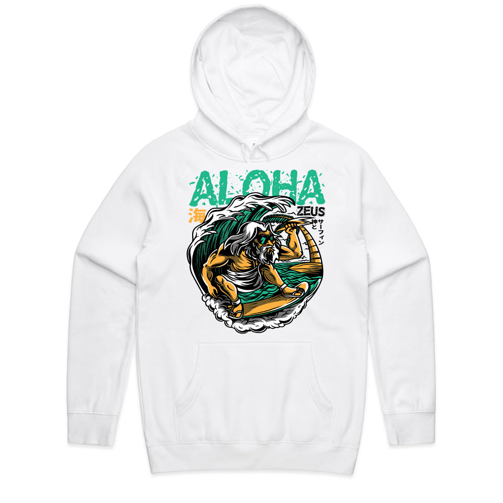 Aloha Zeus: Surfing God Tee