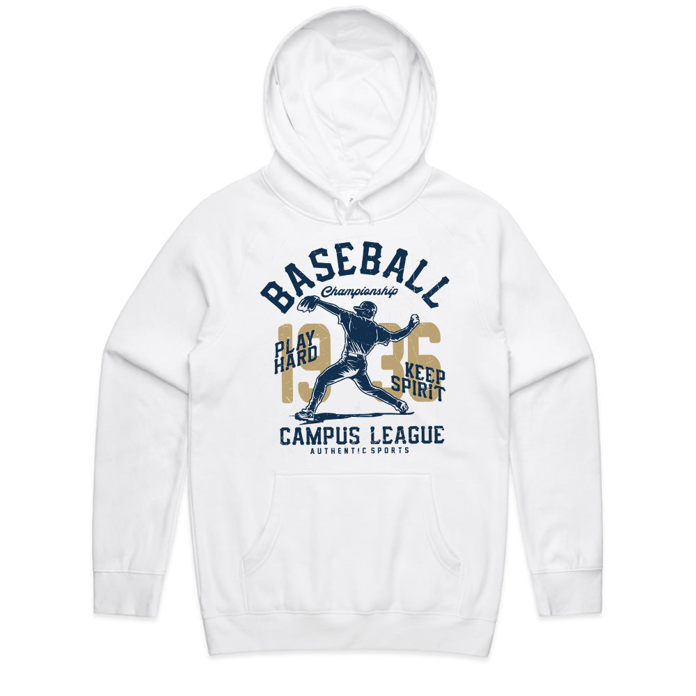 Vintage Diamond Grit – Campus League Baseball Tee