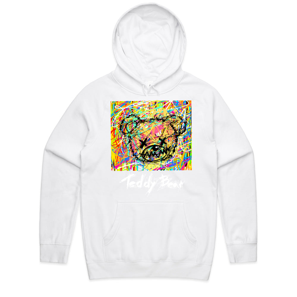 Chaotic Cuddles – Abstract Teddy Riot Tee
