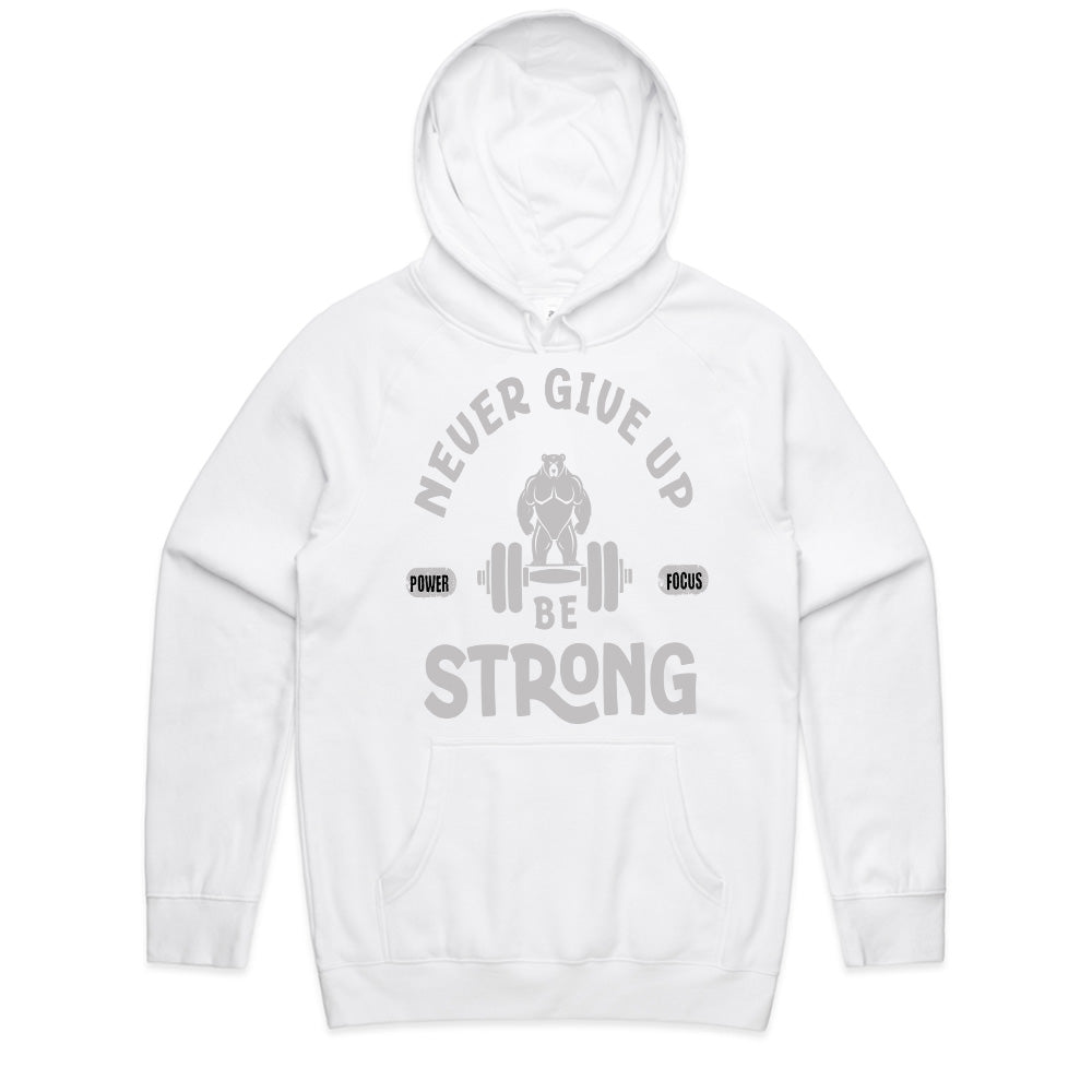 Never Give Up – Be Strong Gym T-Shirt | Motivational Fitness Apparel