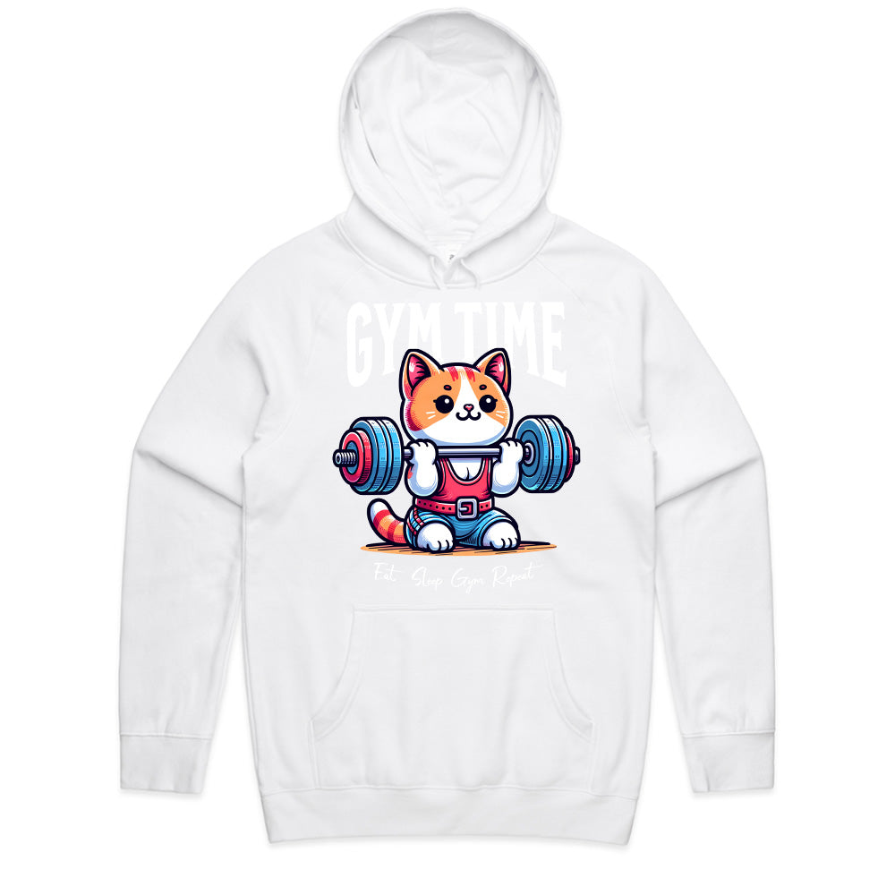 Gym Time Cat – Cute & Funny Workout T-Shirt for Fitness Lovers