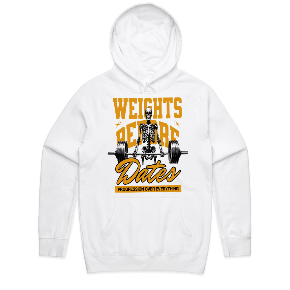 "Weights Before Dates" Gym T-Shirt – Progression Over Everything