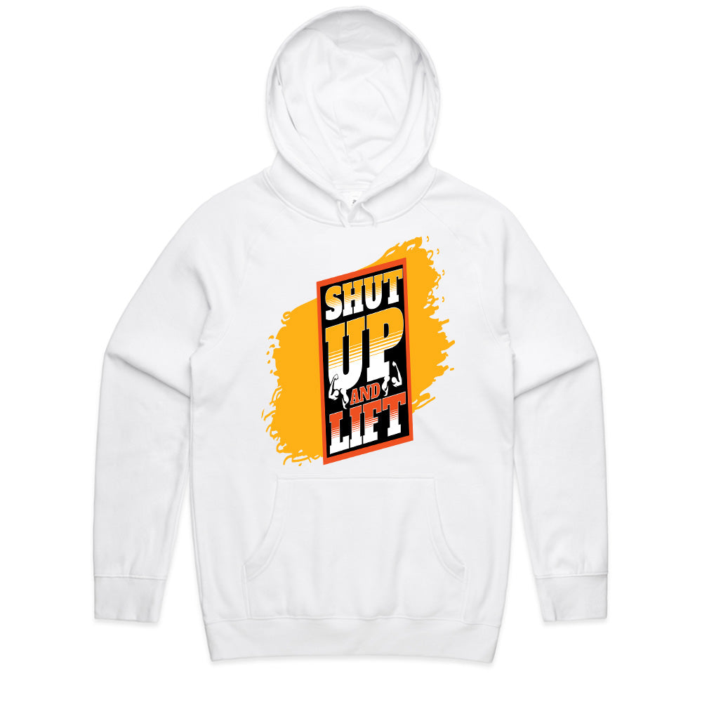 "Shut Up and Lift" Motivational Gym T-Shirt – No Excuses, Just Gains
