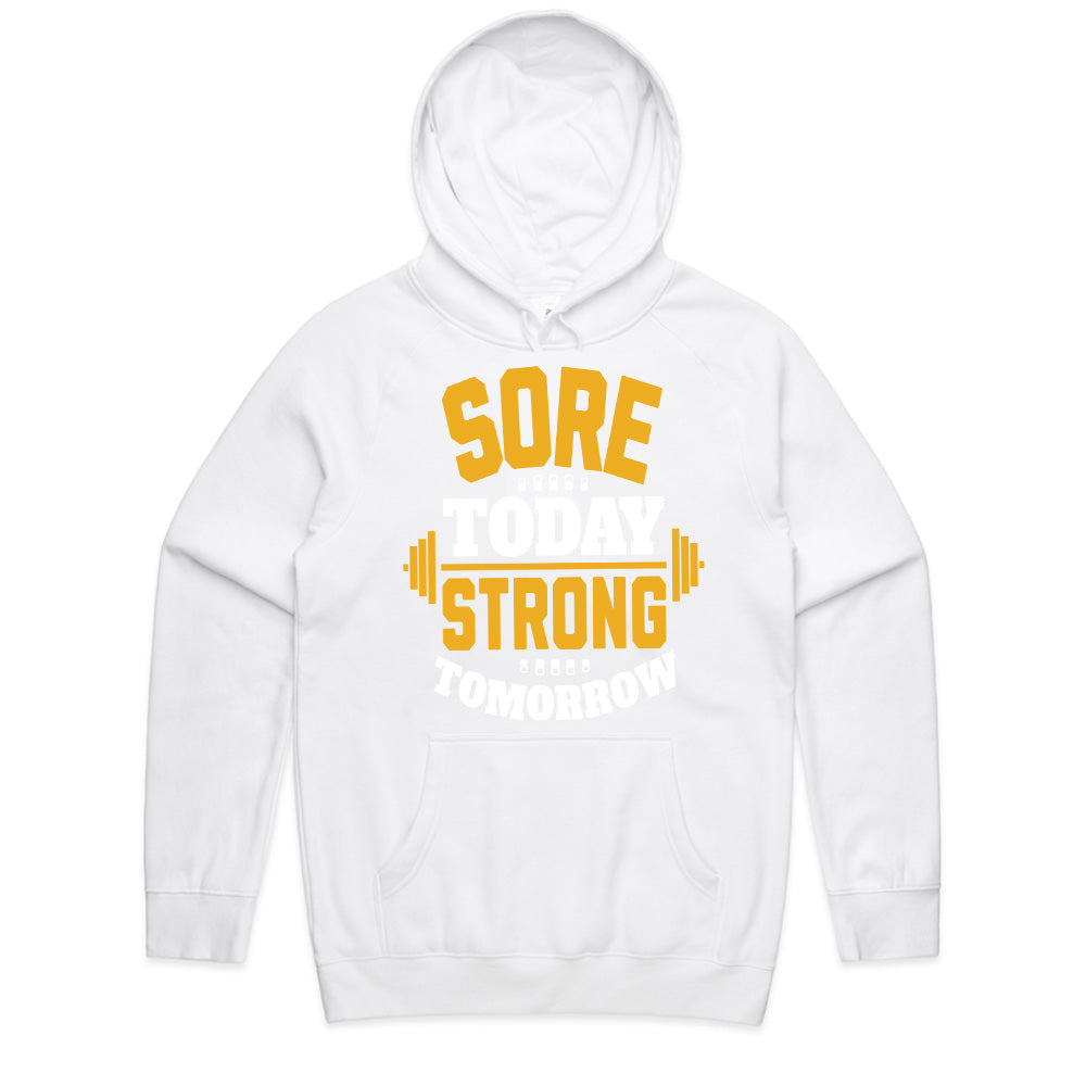 Sore Today, Strong Tomorrow – Motivational Gym Workout T-Shirt