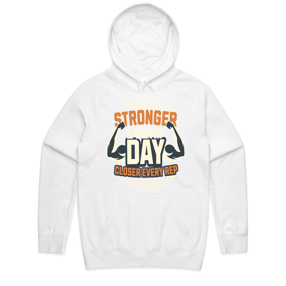 "Stronger Every Day Motivational Gym T-Shirt – Fitness Workout Apparel"