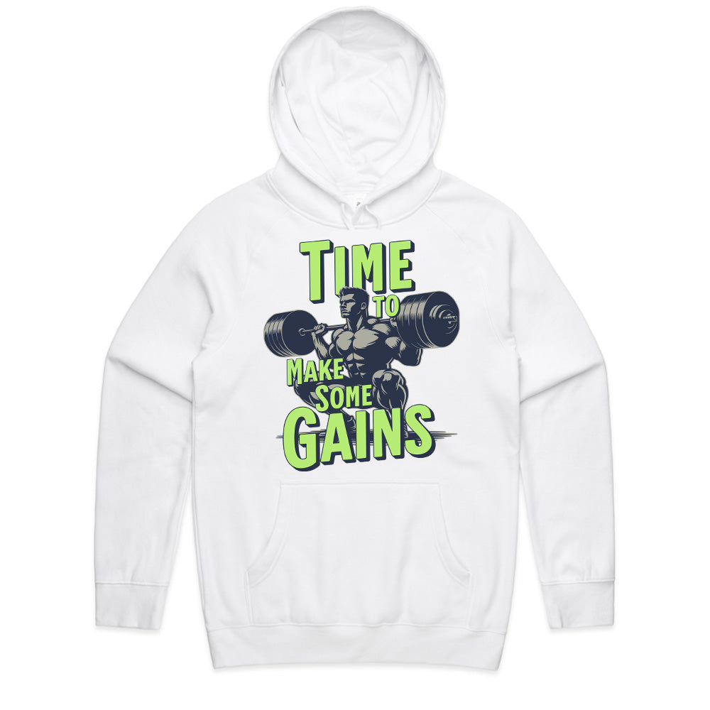 "Time to Make Some Gains" Hardcore Gym T-Shirt – Lift Heavy, Train Hard