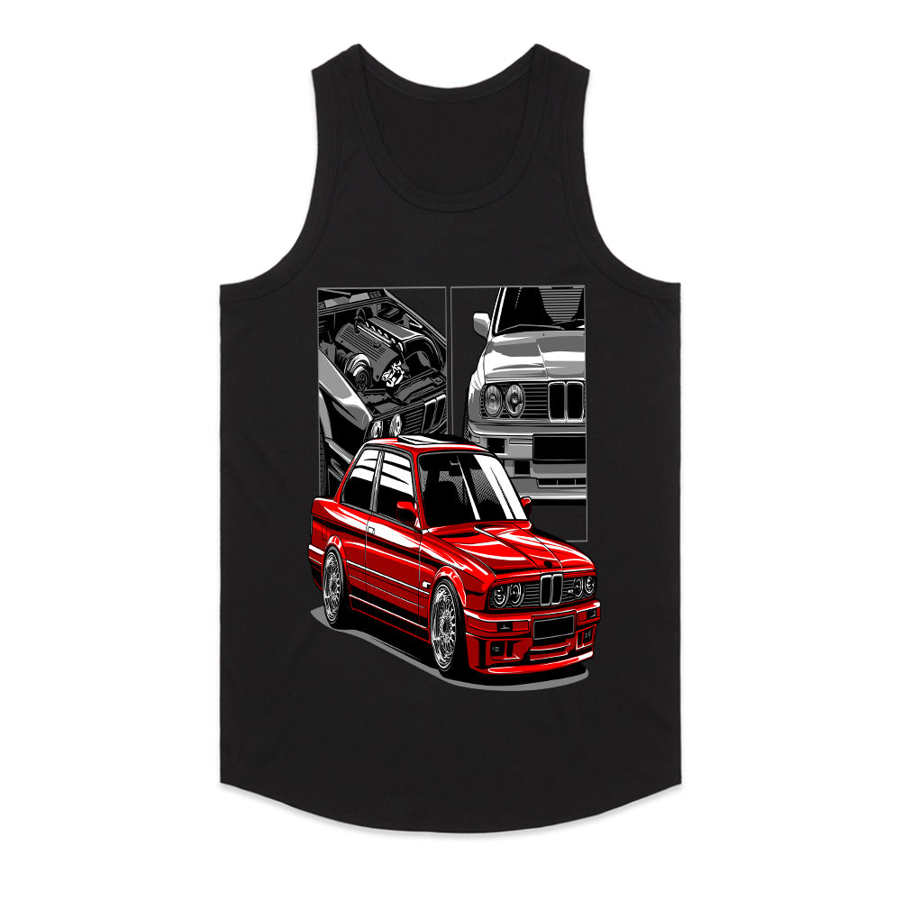 Red Legend E30 M3 Tribute T-Shirt – Iconic Classic Car Art Tee