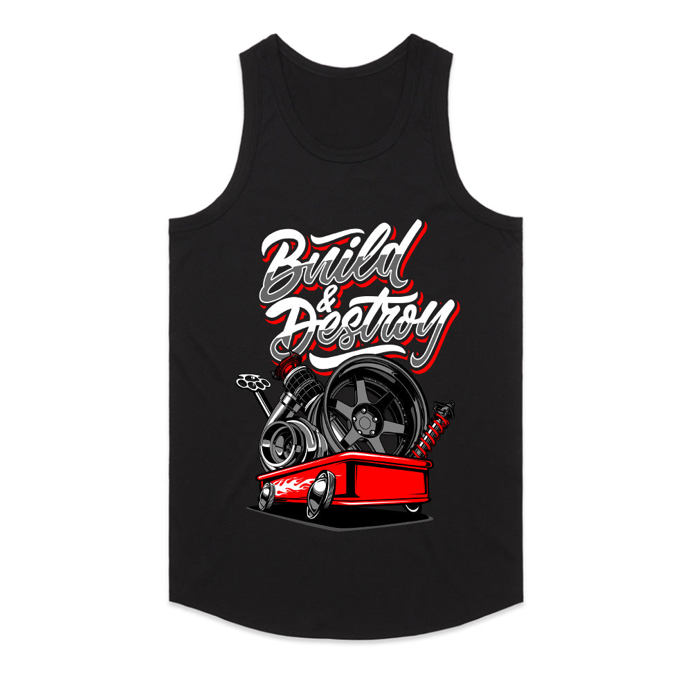 Build & Destroy Custom Garage Performance T-Shirt