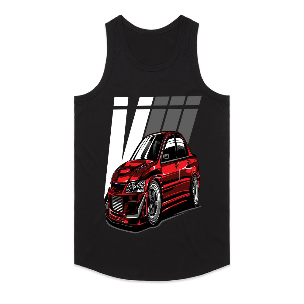 Evolution VIII Street Warrior T-Shirt — Red Turbo Beast Edition