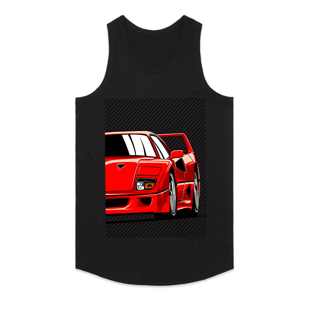 F40 Iconic Supercar T-Shirt — Redline Legend Edition