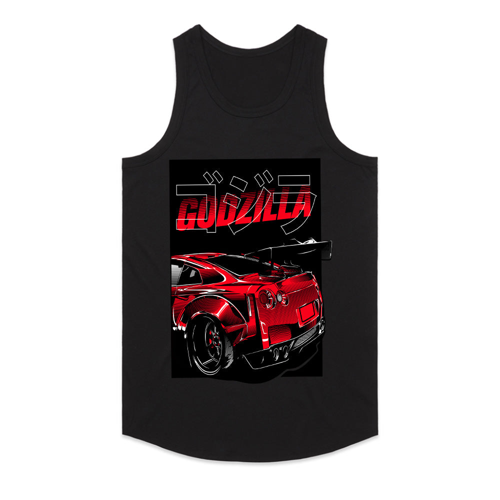 Godzilla Rear Attack T-Shirt — GT-R R35 Widebody Edition