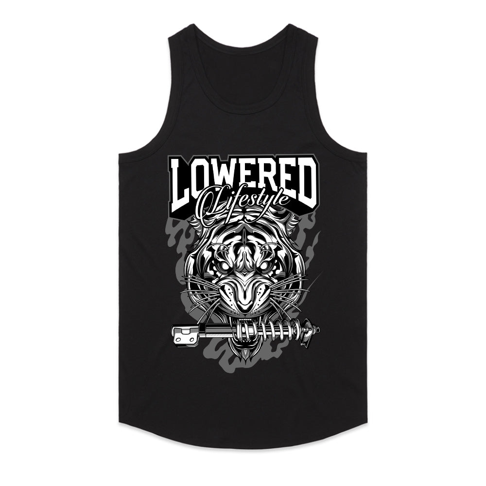Lowered Lifestyle — Tiger Coilover Street Scene T-Shirt