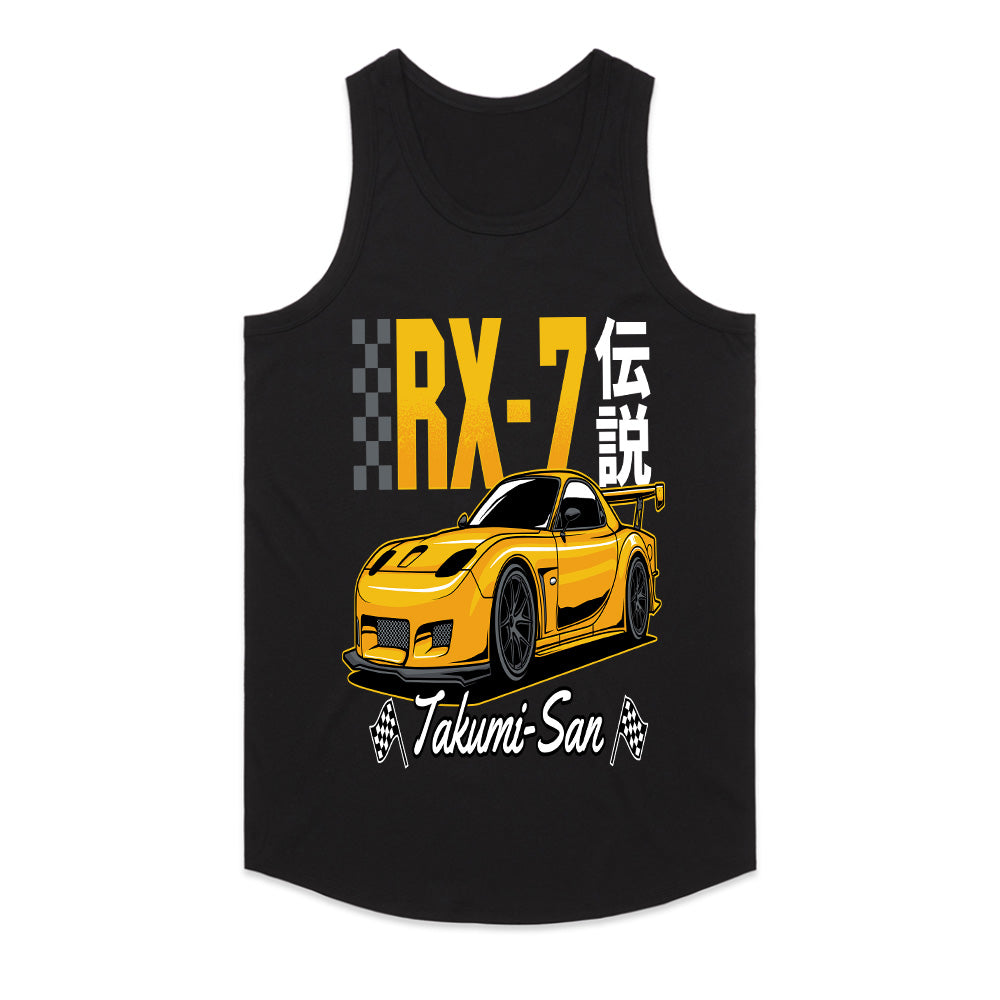 RX-7 Takumi-San T-Shirt – Rotary Drift Legend Tee