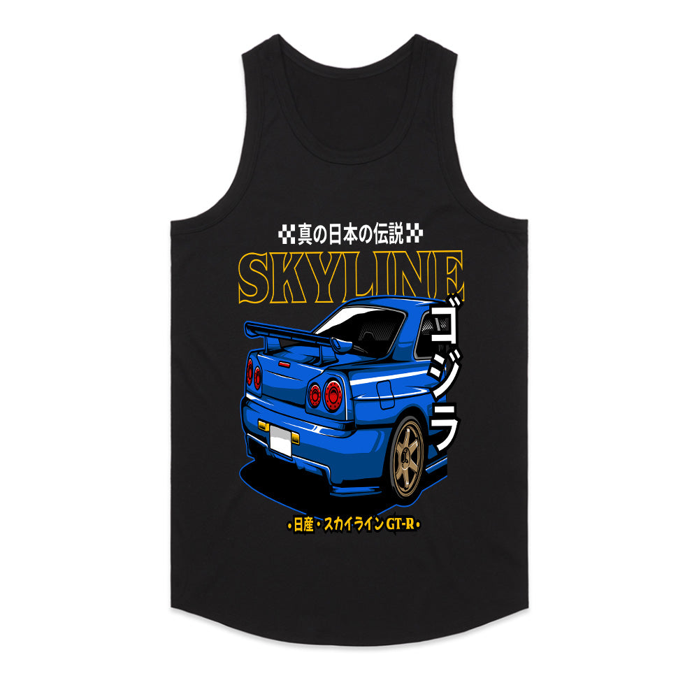 Skyline Godzilla R34 T-Shirt – True Japanese Legend Streetwear