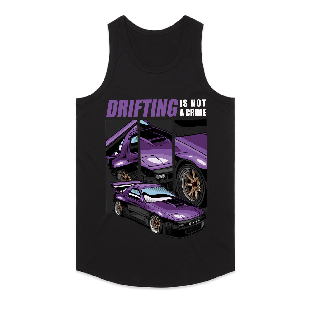 Drifting Is Not A Crime RX7 Purple Legend Tee