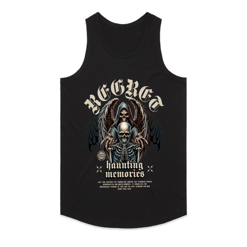 Regret’s Shadow: Haunting Memories Skull Tee
