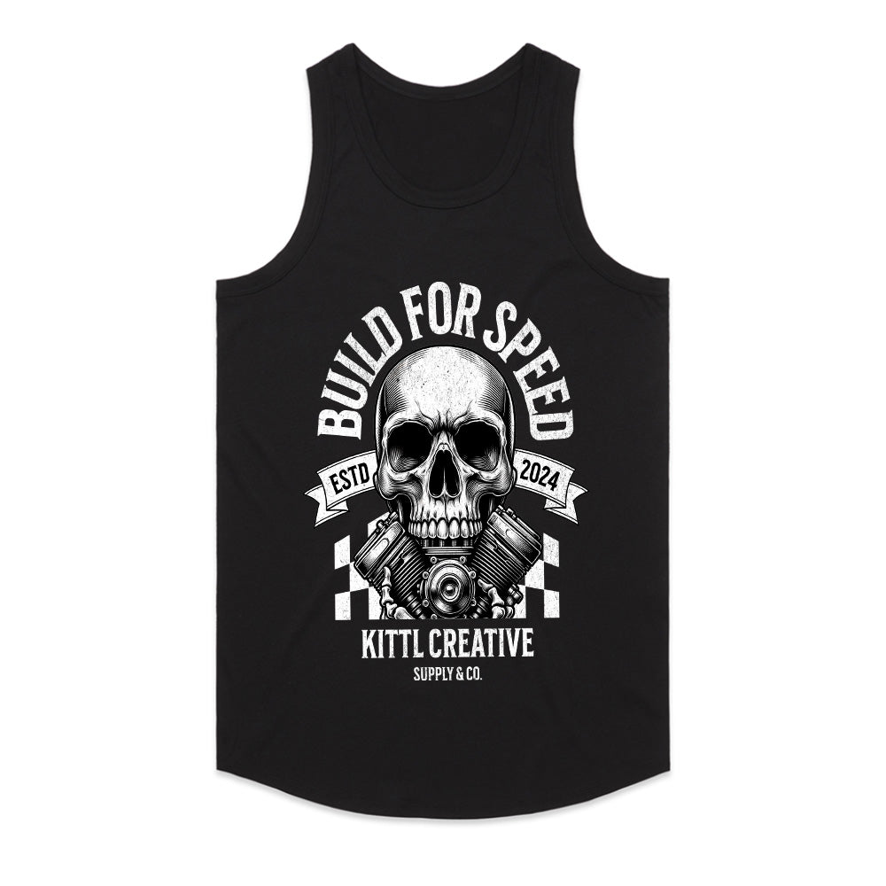 Build for Speed: Skull Engine Racer Tee